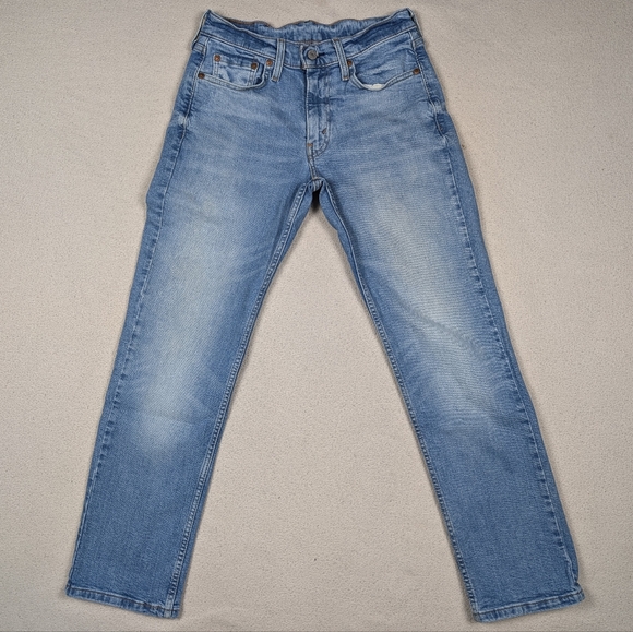 Levi's 514 Men's 29x30 Blue Jeans Stretchy Straight Leg Faded Medium Wash - Picture 2 of 16